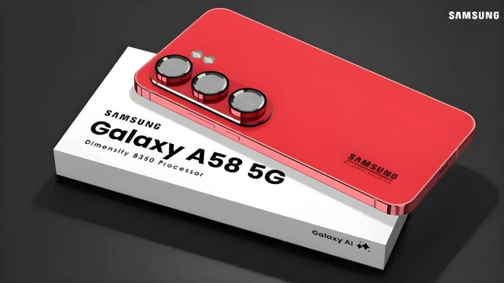 Samsung Galaxy A58: lanzamiento con batería de 7200mAh, cámara AI de 350MP y carga rápida de 120W