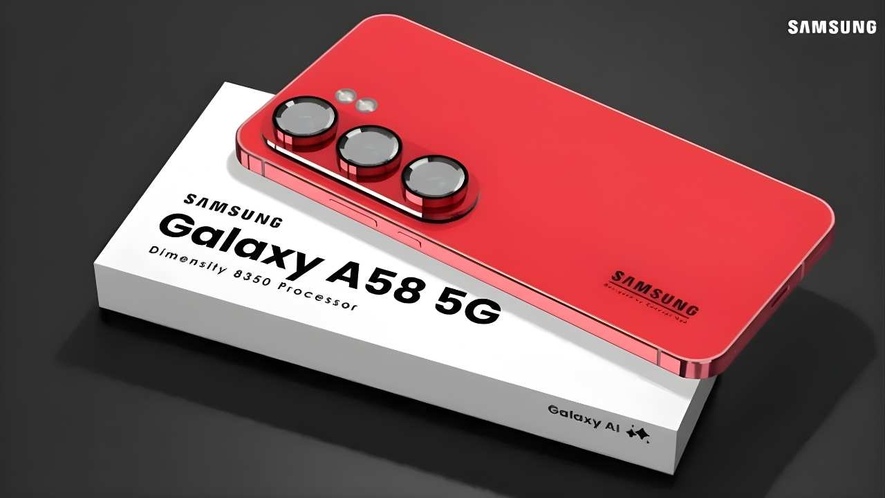 Samsung Galaxy A58: lanzamiento con batería de 7200mAh, cámara AI de 350MP y carga rápida de 120W